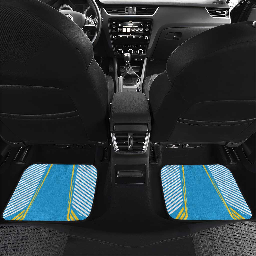 Custom Saint Lucia Kings Cricket Car Mats Beinspired Go Champion - Wonder Print Shop