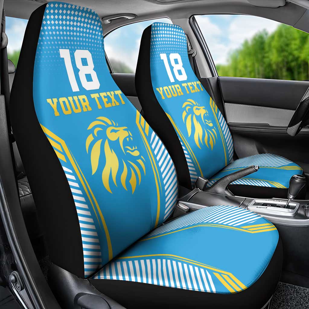 Custom Saint Lucia Kings Cricket Car Seat Cover Beinspired Go Champion - Wonder Print Shop