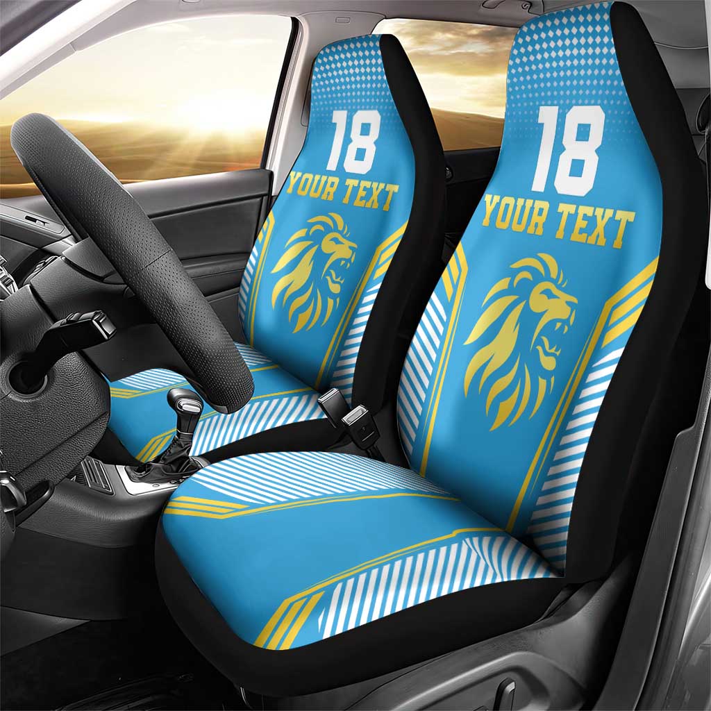 Custom Saint Lucia Kings Cricket Car Seat Cover Beinspired Go Champion - Wonder Print Shop
