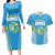 Custom Saint Lucia Kings Cricket Couples Matching Long Sleeve Bodycon Dress and Hawaiian Shirt Beinspired Go Champion - Wonder Print Shop
