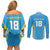 Custom Saint Lucia Kings Cricket Couples Matching Off Shoulder Short Dress and Long Sleeve Button Shirt Beinspired Go Champion - Wonder Print Shop