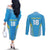 Custom Saint Lucia Kings Cricket Couples Matching Off The Shoulder Long Sleeve Dress and Long Sleeve Button Shirt Beinspired Go Champion - Wonder Print Shop