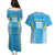 Custom Saint Lucia Kings Cricket Couples Matching Puletasi and Hawaiian Shirt Beinspired Go Champion - Wonder Print Shop