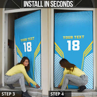 Custom Saint Lucia Kings Cricket Door Cover Beinspired Go Champion - Wonder Print Shop