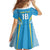 Custom Saint Lucia Kings Cricket Family Matching Long Sleeve Bodycon Dress and Hawaiian Shirt Beinspired Go Champion - Wonder Print Shop