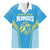 Custom Saint Lucia Kings Cricket Family Matching Long Sleeve Bodycon Dress and Hawaiian Shirt Beinspired Go Champion - Wonder Print Shop