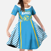 Custom Saint Lucia Kings Cricket Family Matching Mermaid Dress and Hawaiian Shirt Beinspired Go Champion - Wonder Print Shop