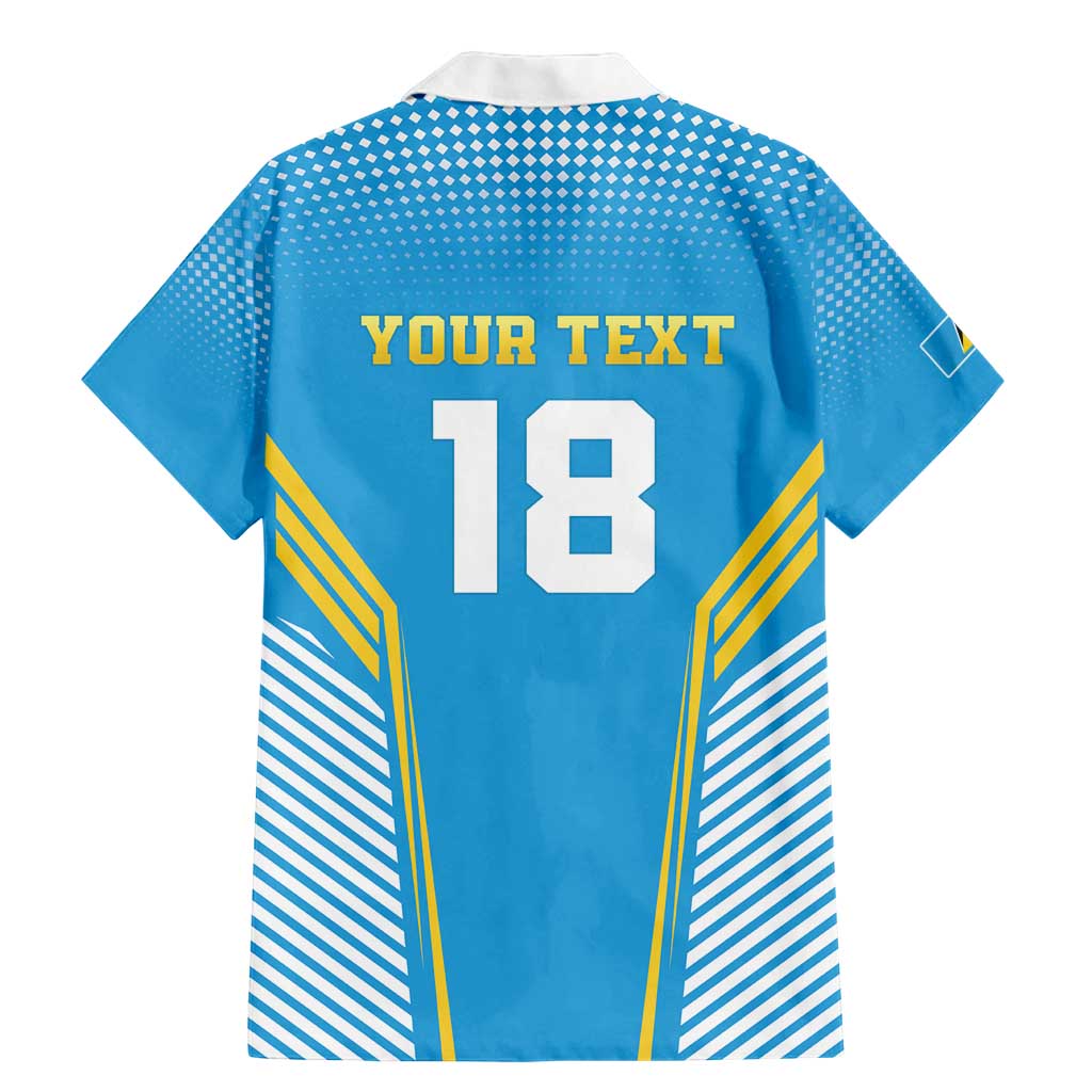 Custom Saint Lucia Kings Cricket Family Matching Mermaid Dress and Hawaiian Shirt Beinspired Go Champion - Wonder Print Shop