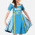 Custom Saint Lucia Kings Cricket Family Matching Off The Shoulder Long Sleeve Dress and Hawaiian Shirt Beinspired Go Champion - Wonder Print Shop