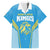 Custom Saint Lucia Kings Cricket Family Matching Short Sleeve Bodycon Dress and Hawaiian Shirt Beinspired Go Champion - Wonder Print Shop