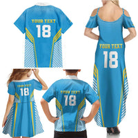 Custom Saint Lucia Kings Cricket Family Matching Summer Maxi Dress and Hawaiian Shirt Beinspired Go Champion - Wonder Print Shop