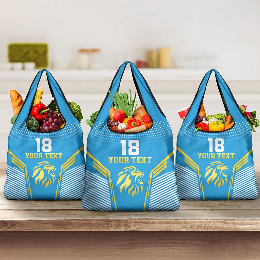 Custom Saint Lucia Kings Cricket Grocery Bag Beinspired Go Champion - Wonder Print Shop