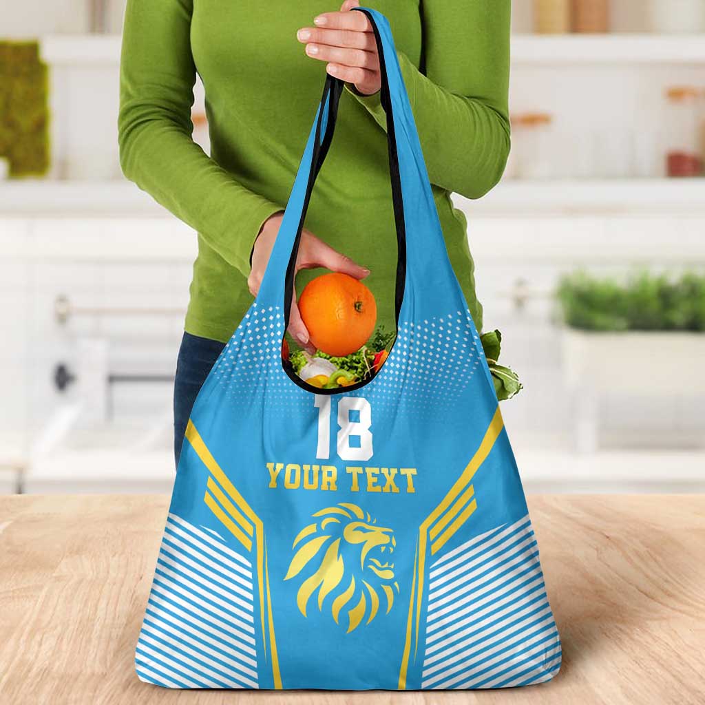 Custom Saint Lucia Kings Cricket Grocery Bag Beinspired Go Champion - Wonder Print Shop