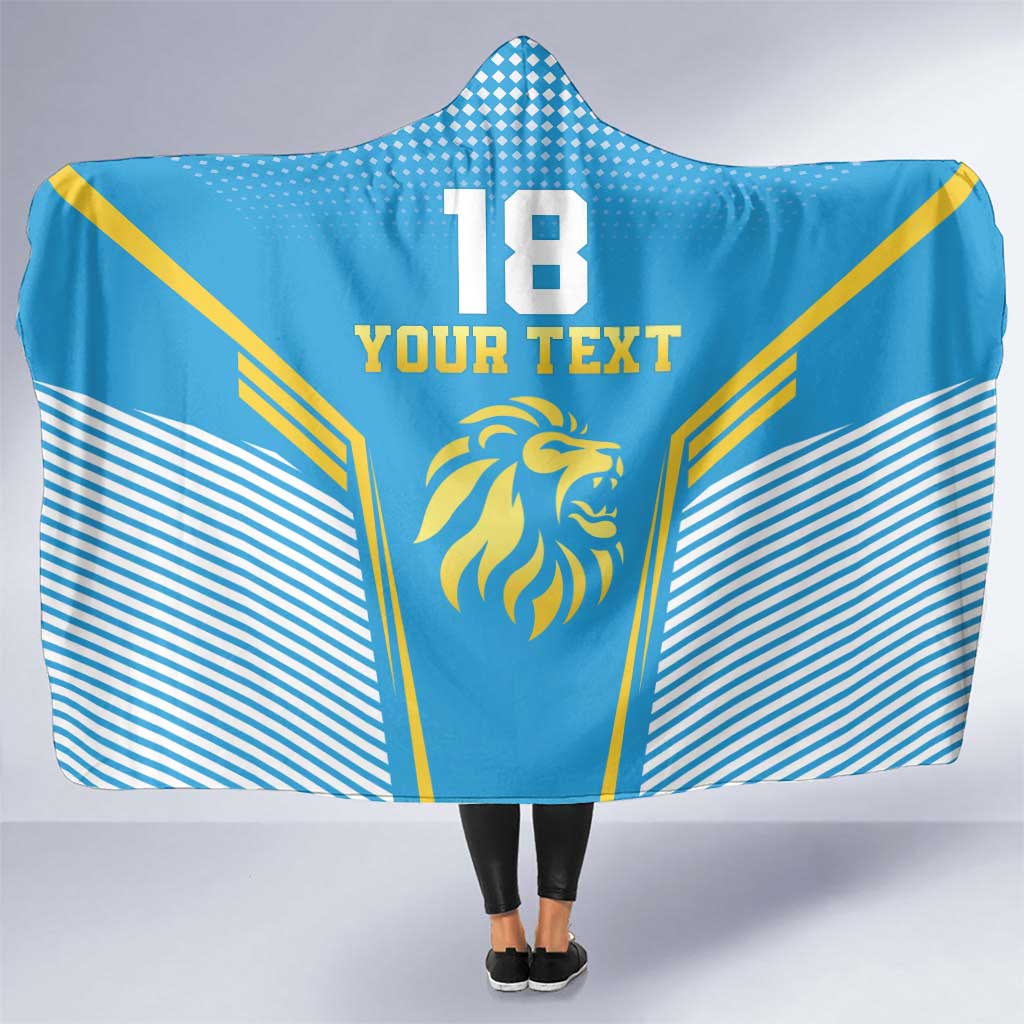 Custom Saint Lucia Kings Cricket Hooded Blanket Beinspired Go Champion - Wonder Print Shop