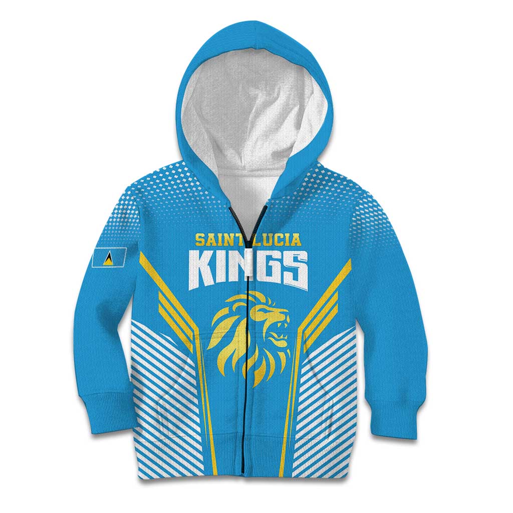 Custom Saint Lucia Kings Cricket Kid Hoodie Beinspired Go Champion - Wonder Print Shop