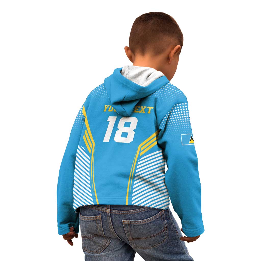 Custom Saint Lucia Kings Cricket Kid Hoodie Beinspired Go Champion - Wonder Print Shop