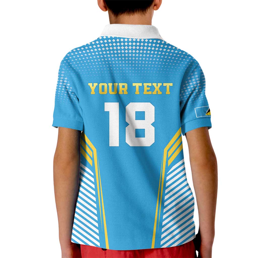 Custom Saint Lucia Kings Cricket Kid Polo Shirt Beinspired Go Champion - Wonder Print Shop
