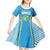 Custom Saint Lucia Kings Cricket Kid Short Sleeve Dress Beinspired Go Champion - Wonder Print Shop