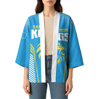 Custom Saint Lucia Kings Cricket Kimono Beinspired Go Champion - Wonder Print Shop
