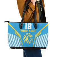 Custom Saint Lucia Kings Cricket Leather Tote Bag Beinspired Go Champion - Wonder Print Shop