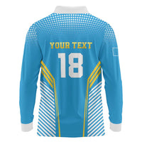 Custom Saint Lucia Kings Cricket Long Sleeve Polo Shirt Beinspired Go Champion - Wonder Print Shop