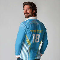 Custom Saint Lucia Kings Cricket Long Sleeve Polo Shirt Beinspired Go Champion - Wonder Print Shop