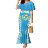Custom Saint Lucia Kings Cricket Mermaid Dress Beinspired Go Champion - Wonder Print Shop