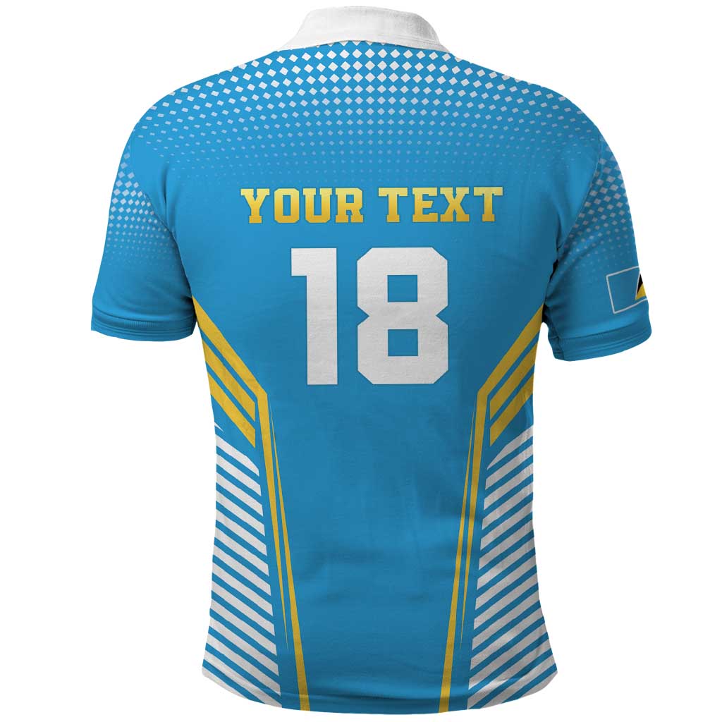 Custom Saint Lucia Kings Cricket Polo Shirt Beinspired Go Champion - Wonder Print Shop
