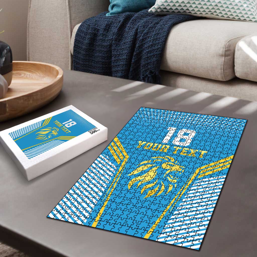 Custom Saint Lucia Kings Cricket Puzzle Beinspired Go Champion - Wonder Print Shop