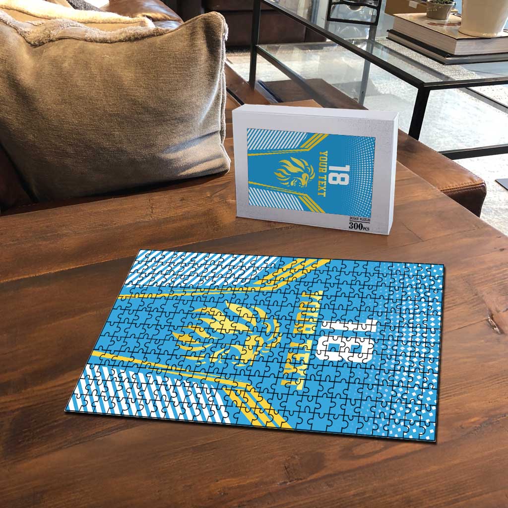 Custom Saint Lucia Kings Cricket Puzzle Beinspired Go Champion - Wonder Print Shop