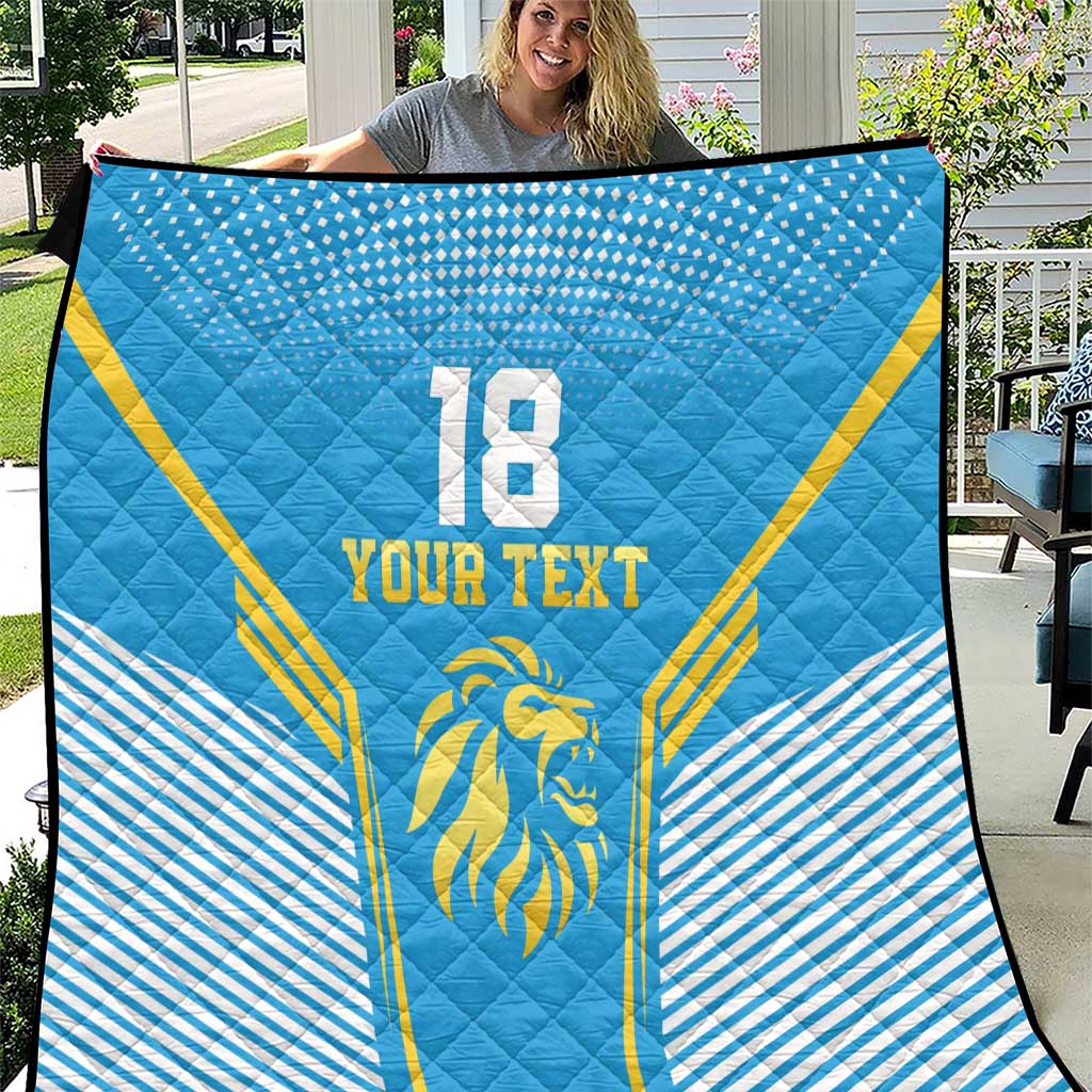 Custom Saint Lucia Kings Cricket Quilt Beinspired Go Champion - Wonder Print Shop