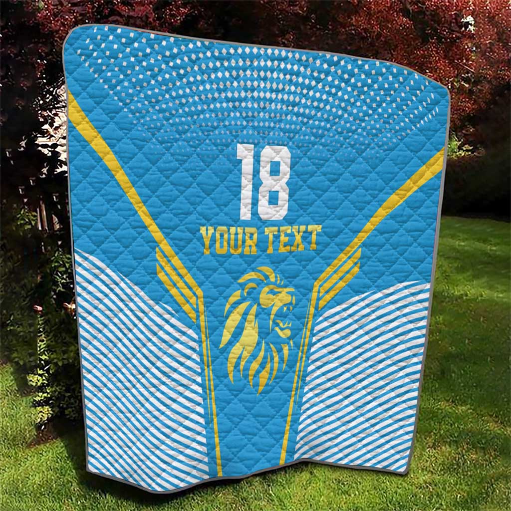 Custom Saint Lucia Kings Cricket Quilt Beinspired Go Champion - Wonder Print Shop