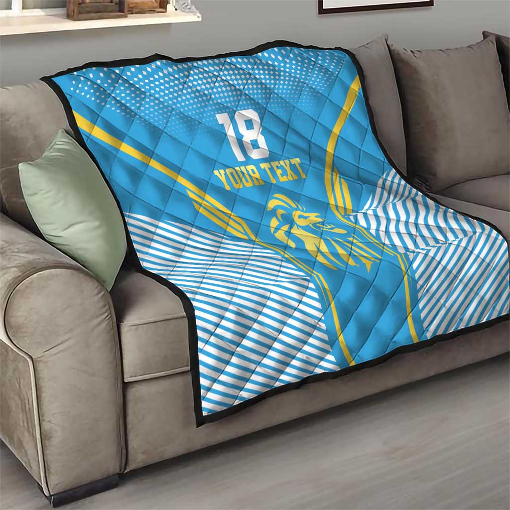 Custom Saint Lucia Kings Cricket Quilt Beinspired Go Champion - Wonder Print Shop