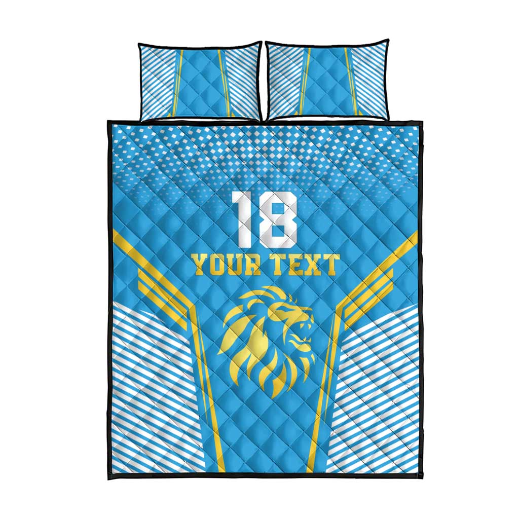 Custom Saint Lucia Kings Cricket Quilt Bed Set Beinspired Go Champion - Wonder Print Shop