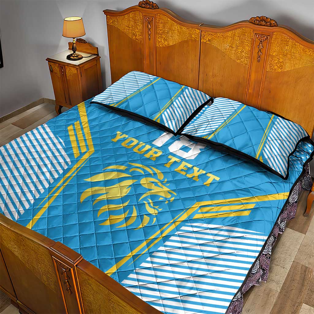 Custom Saint Lucia Kings Cricket Quilt Bed Set Beinspired Go Champion - Wonder Print Shop