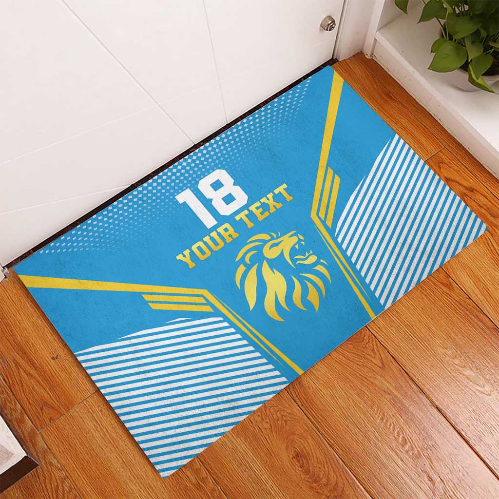 Custom Saint Lucia Kings Cricket Rubber Doormat Beinspired Go Champion - Wonder Print Shop