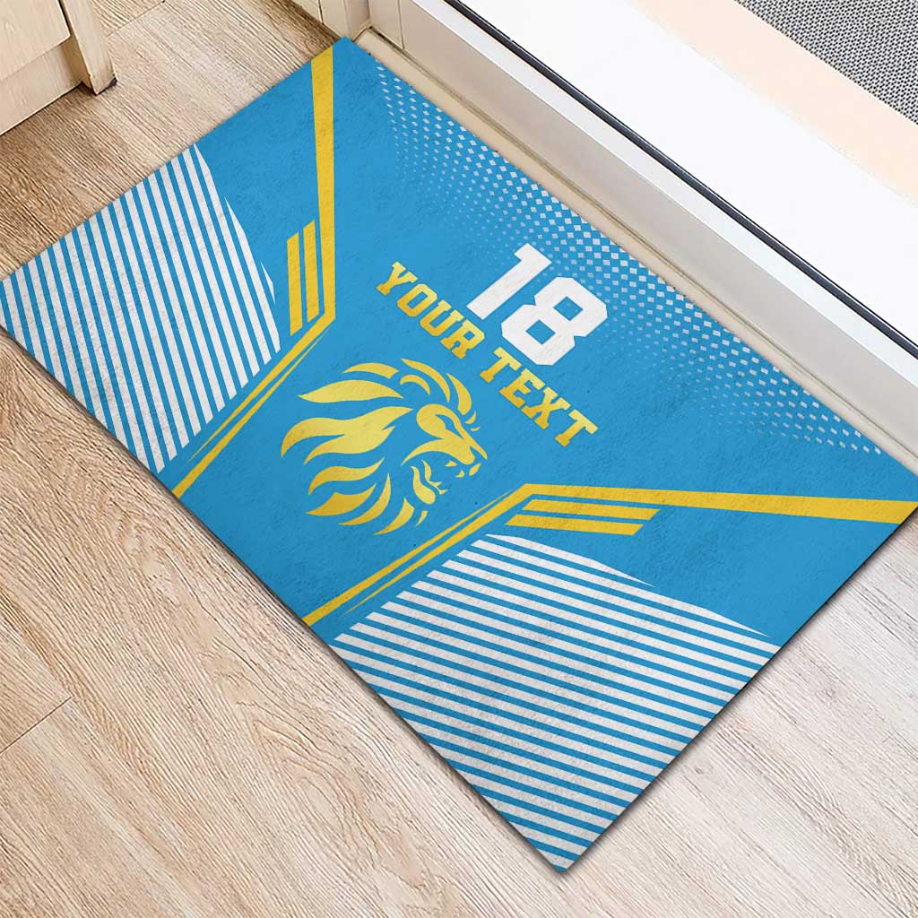 Custom Saint Lucia Kings Cricket Rubber Doormat Beinspired Go Champion - Wonder Print Shop