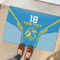 Custom Saint Lucia Kings Cricket Rubber Doormat Beinspired Go Champion - Wonder Print Shop