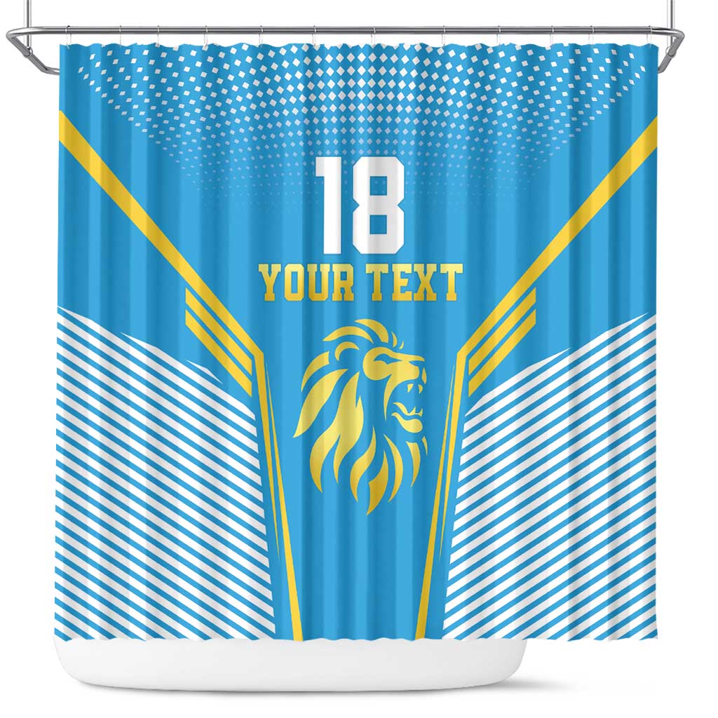 Custom Saint Lucia Kings Cricket Shower Curtain Beinspired Go Champion - Wonder Print Shop
