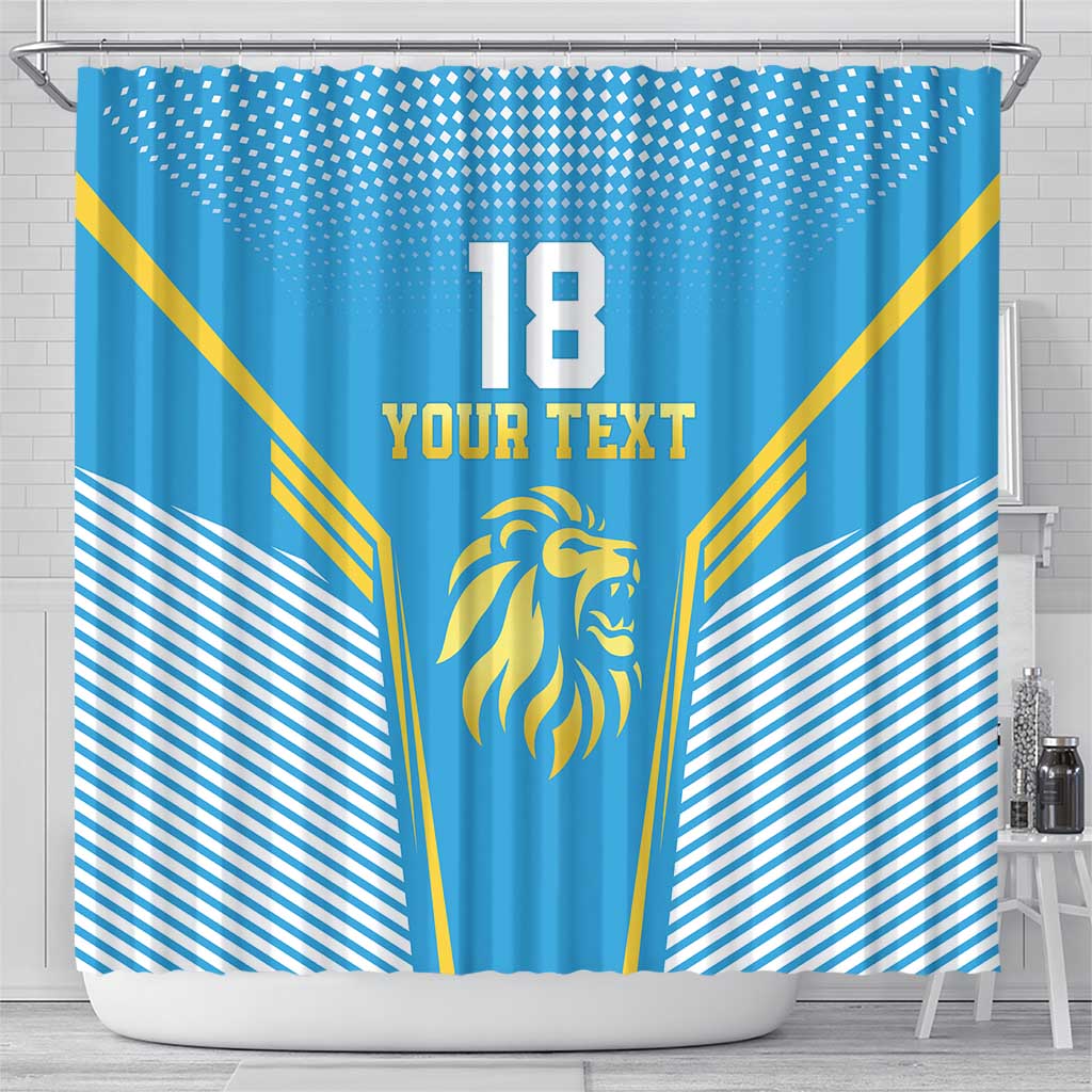 Custom Saint Lucia Kings Cricket Shower Curtain Beinspired Go Champion - Wonder Print Shop