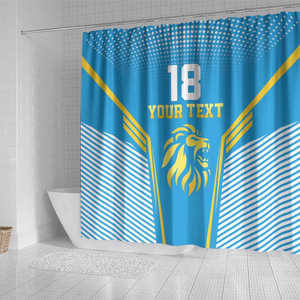 Custom Saint Lucia Kings Cricket Shower Curtain Beinspired Go Champion - Wonder Print Shop