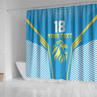 Custom Saint Lucia Kings Cricket Shower Curtain Beinspired Go Champion - Wonder Print Shop