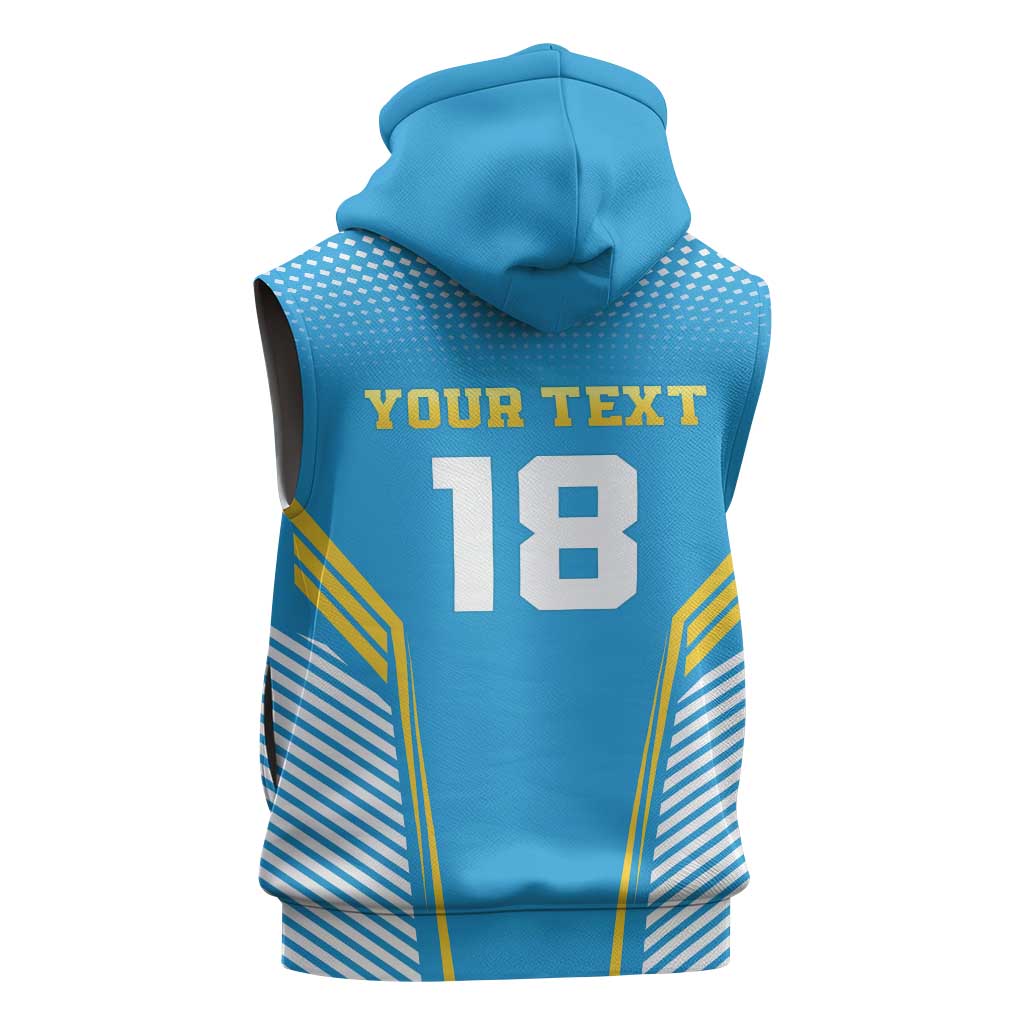 Custom Saint Lucia Kings Cricket Sleeveless Hoodie Beinspired Go Champion - Wonder Print Shop