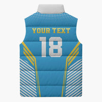 Custom Saint Lucia Kings Cricket Sleeveless Puffer Jacket Beinspired Go Champion - Wonder Print Shop