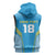 Custom Saint Lucia Kings Cricket Sleeveless Zip Hoodie Beinspired Go Champion - Wonder Print Shop