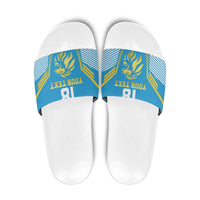 Custom Saint Lucia Kings Cricket Slide Sandals Beinspired Go Champion - Wonder Print Shop