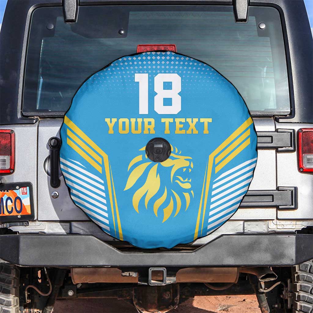 Custom Saint Lucia Kings Cricket Spare Tire Cover Beinspired Go Champion - Wonder Print Shop