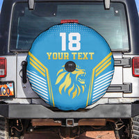Custom Saint Lucia Kings Cricket Spare Tire Cover Beinspired Go Champion - Wonder Print Shop