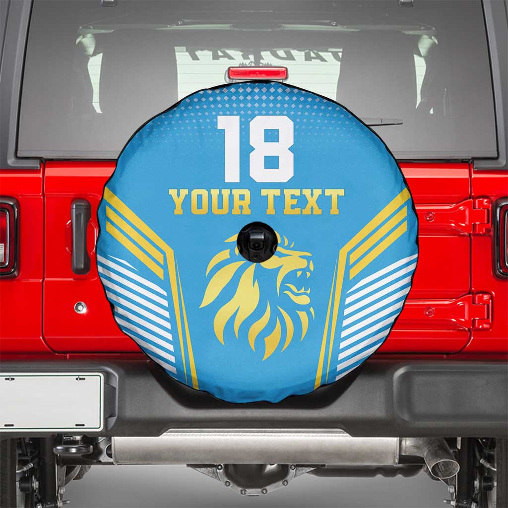 Custom Saint Lucia Kings Cricket Spare Tire Cover Beinspired Go Champion - Wonder Print Shop