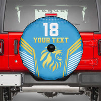 Custom Saint Lucia Kings Cricket Spare Tire Cover Beinspired Go Champion - Wonder Print Shop